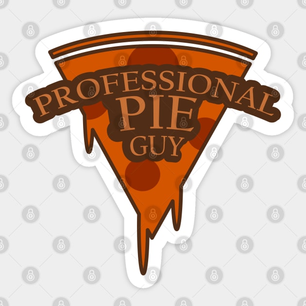 Professional Pie Guy Pizza Sticker by Mindseye222